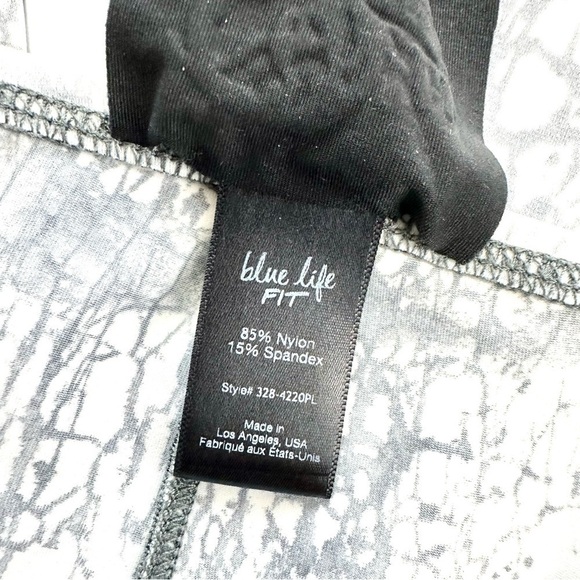 Blue Life Fit Women’s Sz S Perforated Sides Contrast Leggings Activewear Yoga - Picture 12 of 16